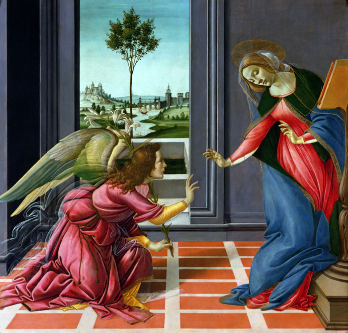 Annonciation - Botticelli Mormon