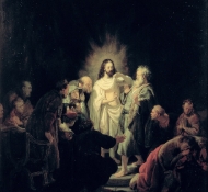 incrédulité de saint thomas - Rembrandt