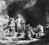 jésus prêchant - Rembrandt