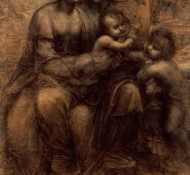 la Vierge, l\'Enfant Jésus avec sainte Anne et saint Jean Baptiste – Da Vinci