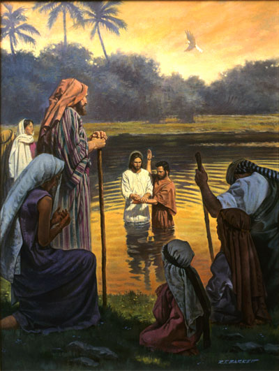 Baptême du Christ Mormon