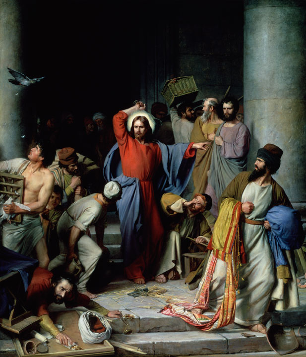 Jésus purifie le Temple - Bloch Mormon
