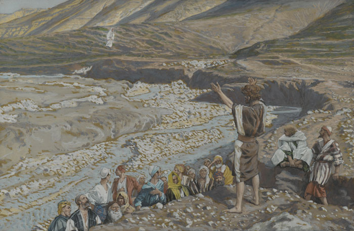 Saint Jean-Baptiste voit Jésus de loin mormon